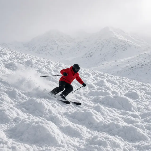 Besneeuwd bergdorp Galtür met kerktoren omringd door witte pistes en dennenbossen in het Paznaun