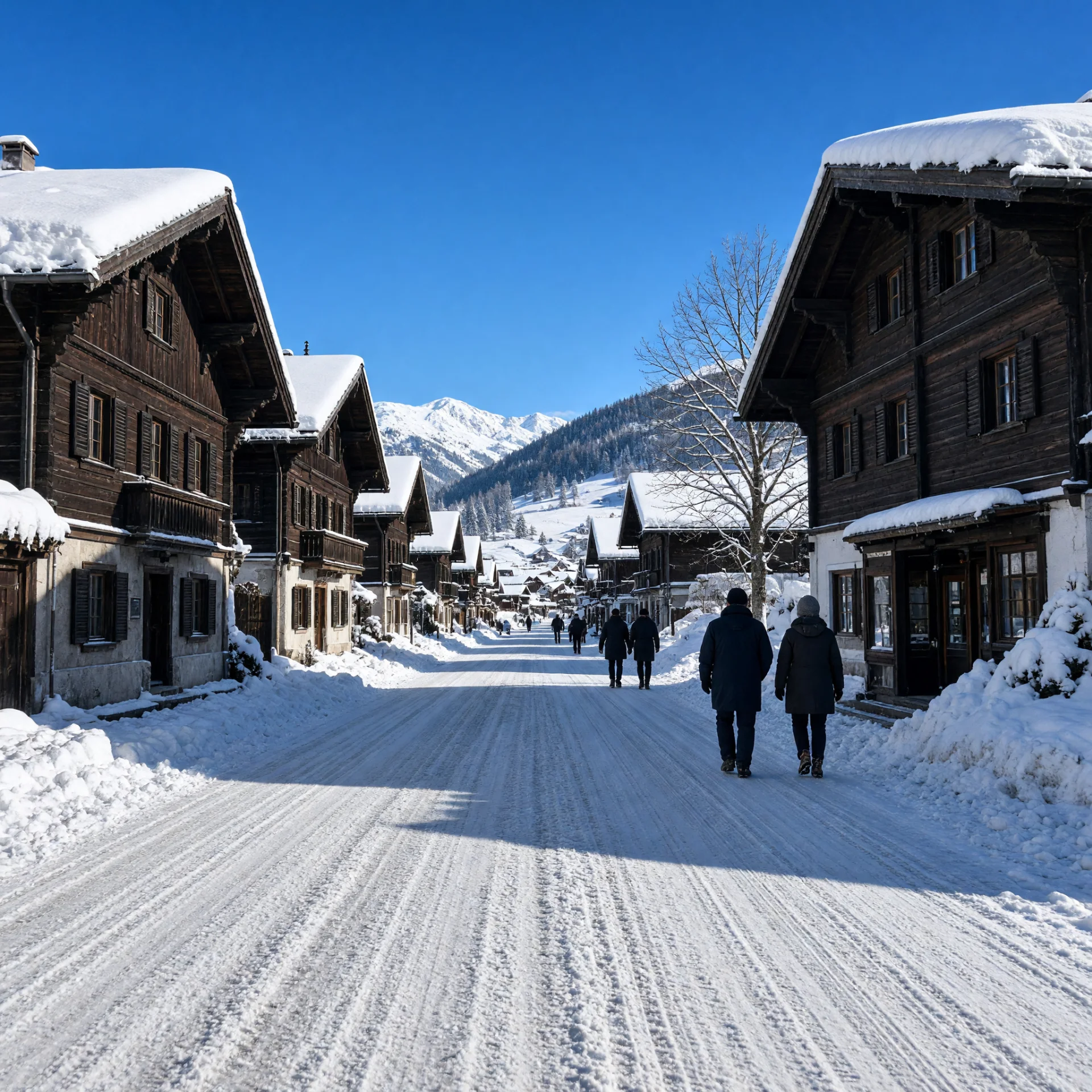 Wintersfeer in Fügen