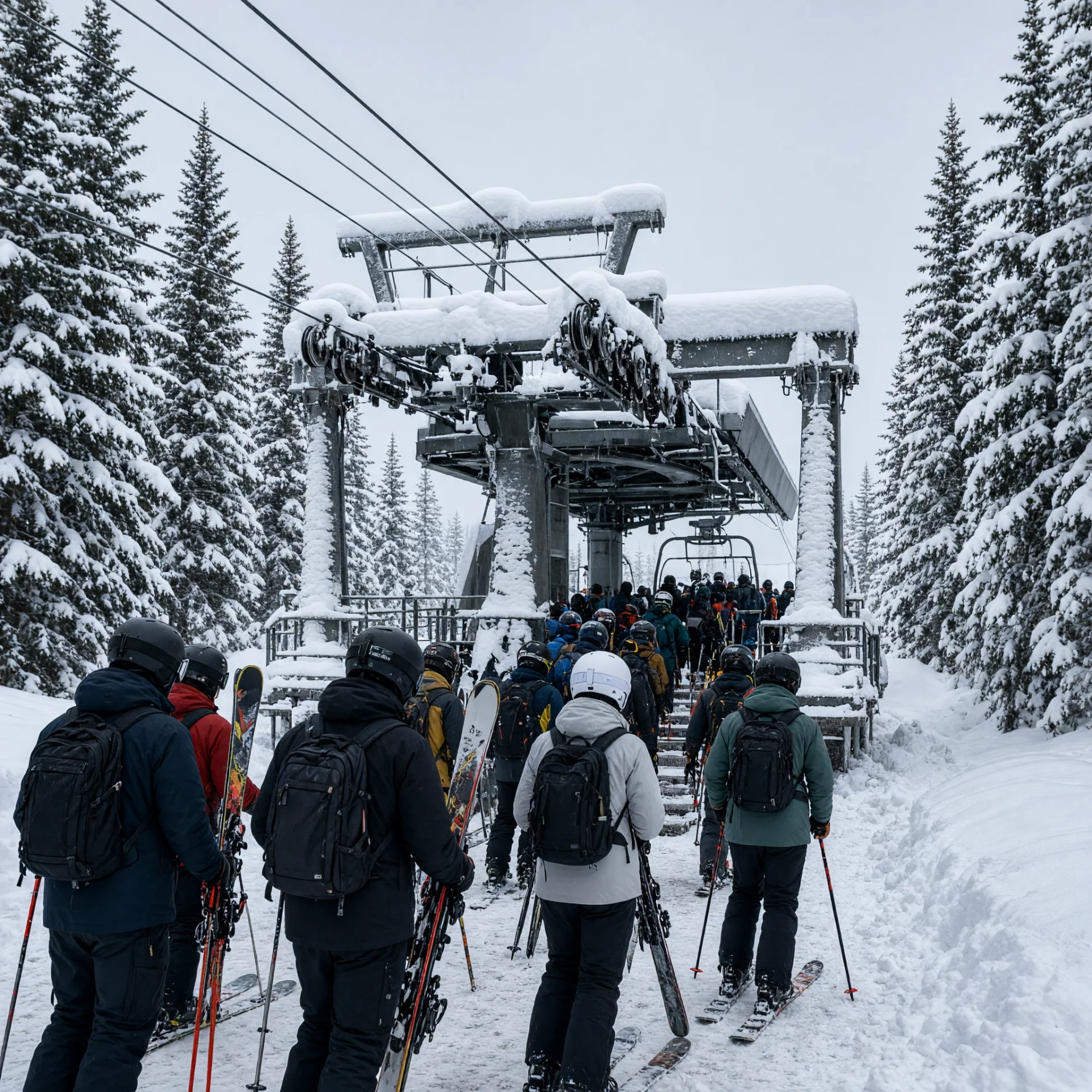 Skipistes bij Königsleiten