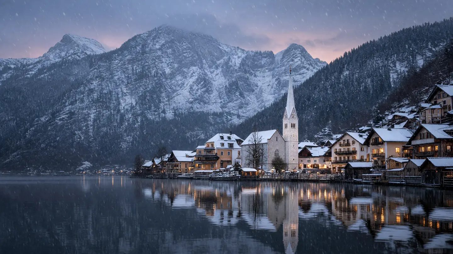 Hallstatt in de winter