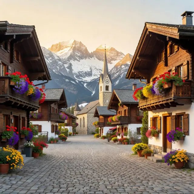 Traditioneel Tirools bergdorp met authentieke chalets en rustige skipistes voor beginners in winter, ideaal voor gezinnen die van rust houden