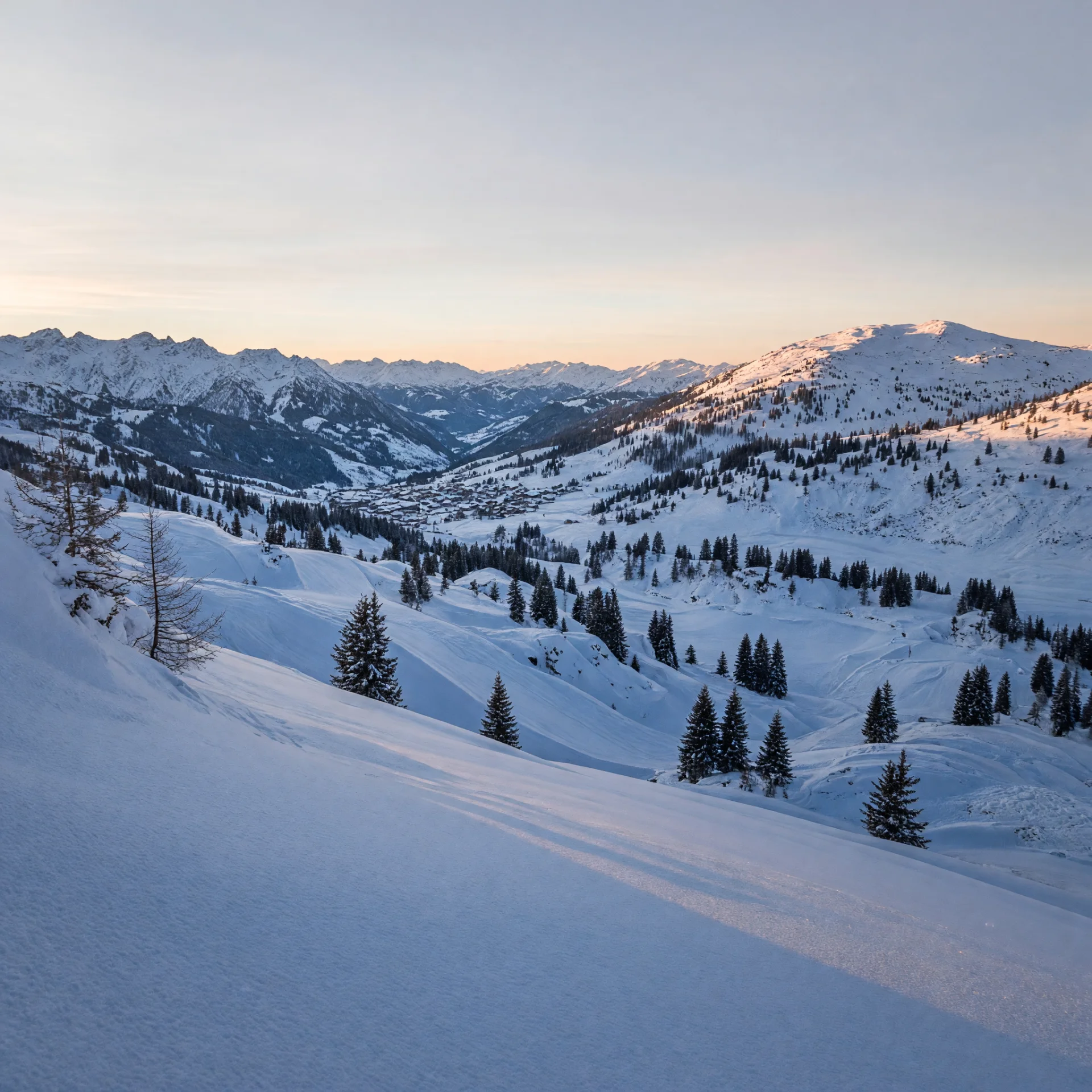 Gezellig bergdorp aan de skiliften