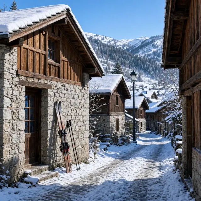 Authentieke houten chalets met ski-in/ski-out toegang in Risoul 1850, het charmante bergdorp in La Forêt Blanche skigebied met gezinsvriendelijke sfeer