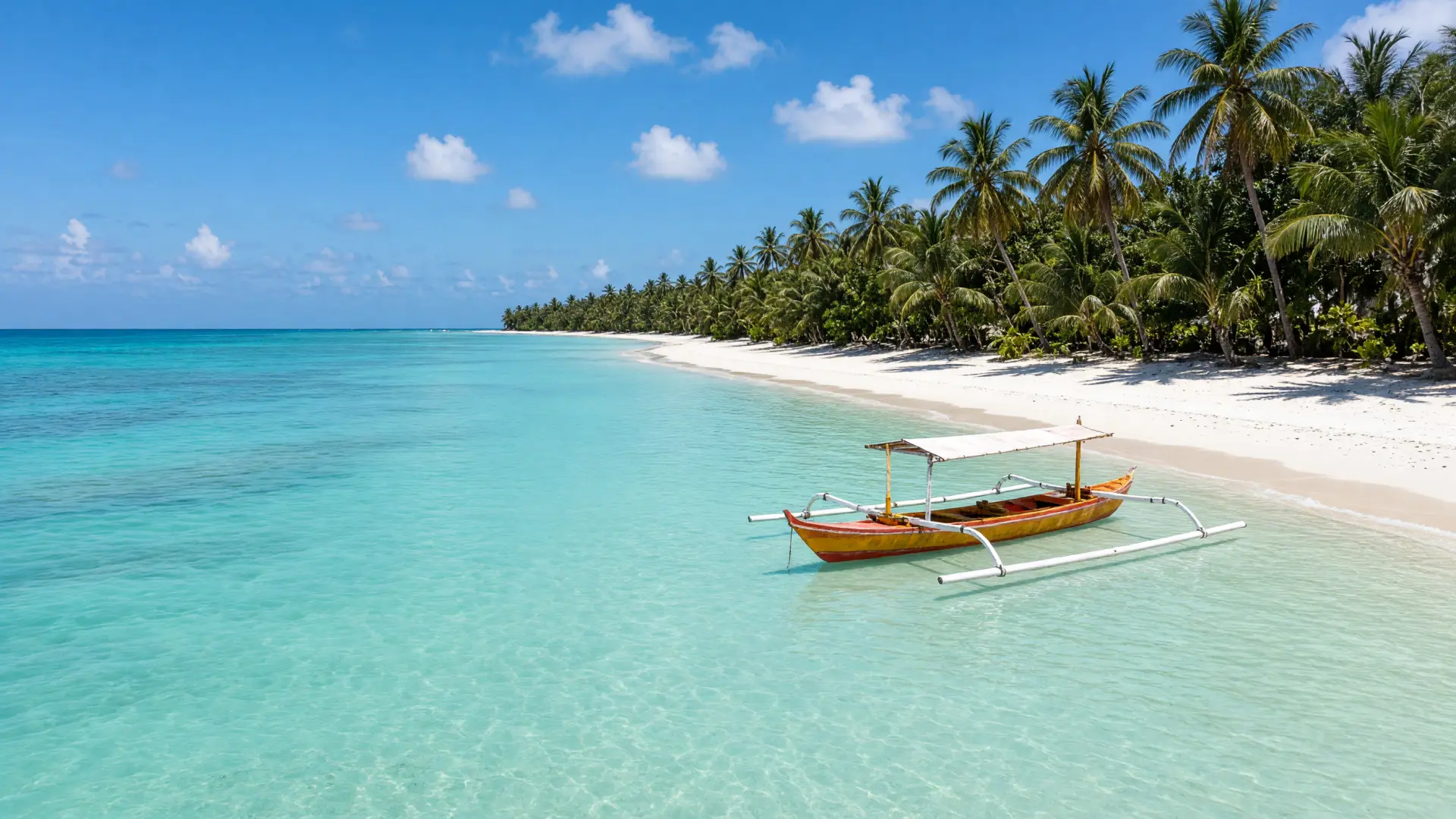 Wit strand en turquoise water in Nusa Dua