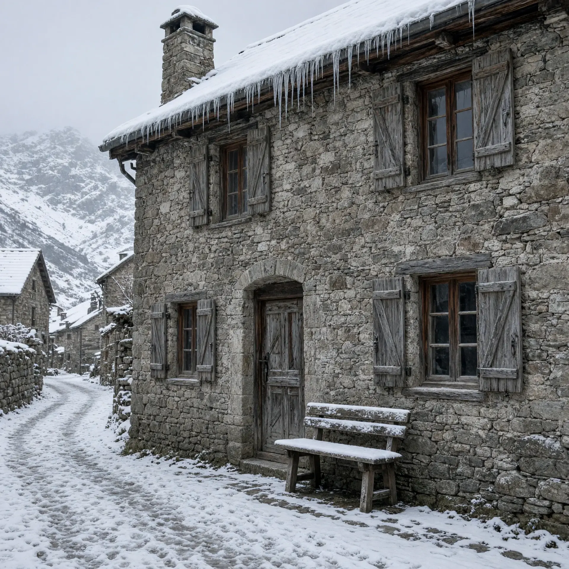 Riddes,  bergdorp met traditionele chalets
