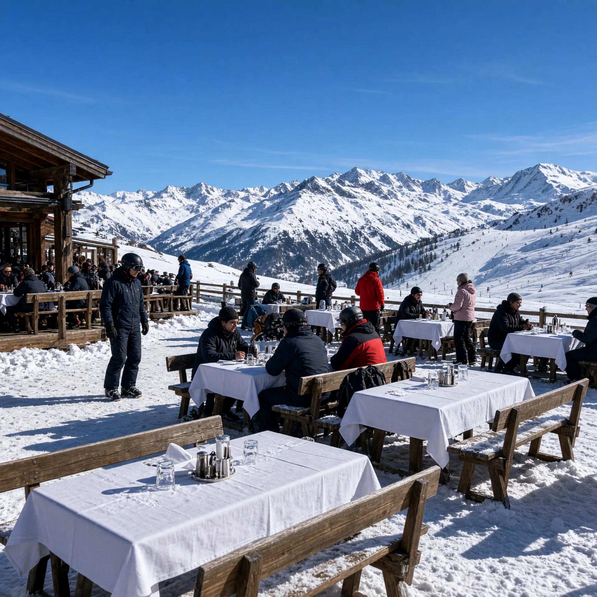 La Tzoumaz bergdorp met traditionele chalets