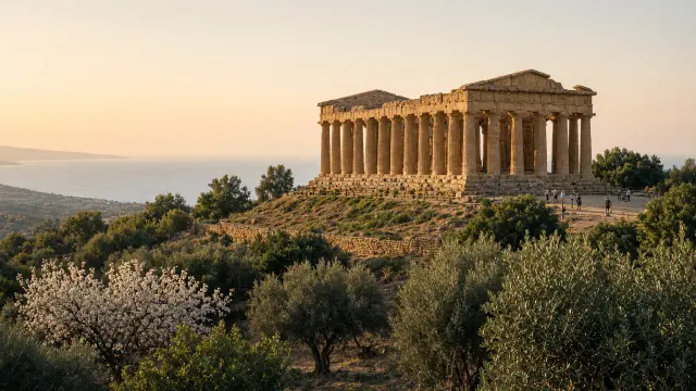 De Griekse tempel van Concordia in de Vallei van de Tempels bij Agrigento