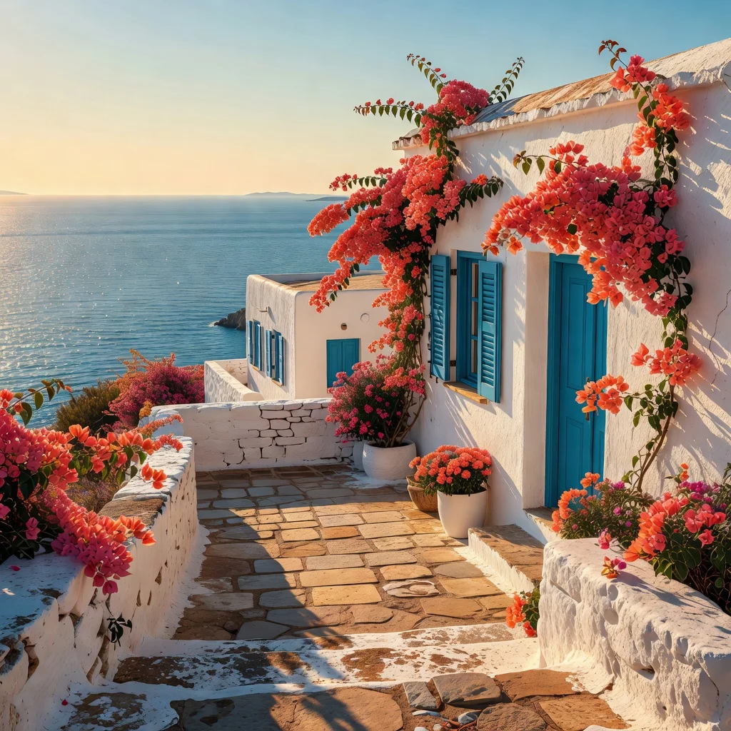 Corfu met groene heuvels en turquoise baaien