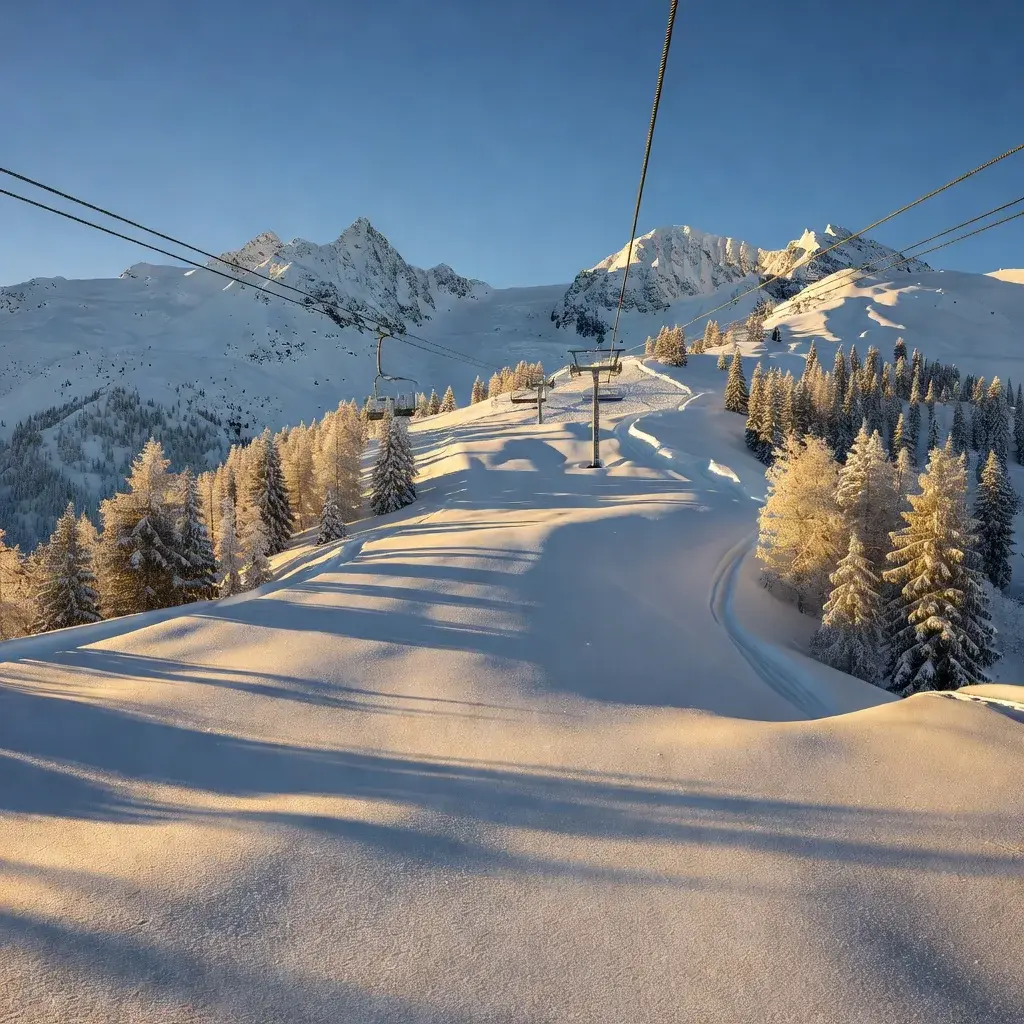 Valfréjus skistation in de Franse Alpen