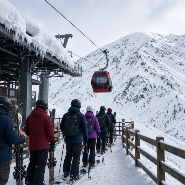 Het levendige dorpscentrum van Canazei in Val di Fassa met de rotswanden van de Sella op de achtergrond