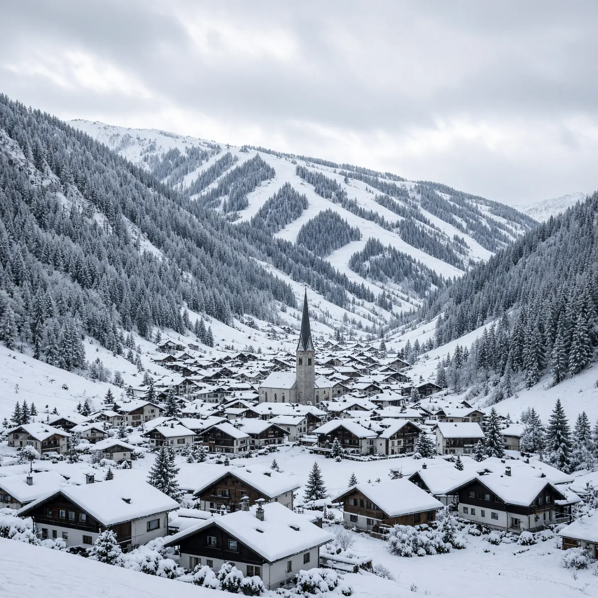 Saalbach Hinterglemm skigebied in Oostenrijk