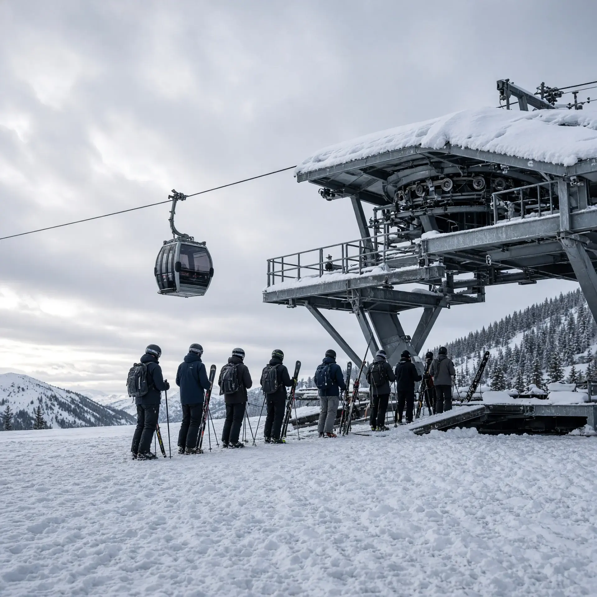 Hooggelegen skigebied Königsleiten met sneeuwzekere pistes