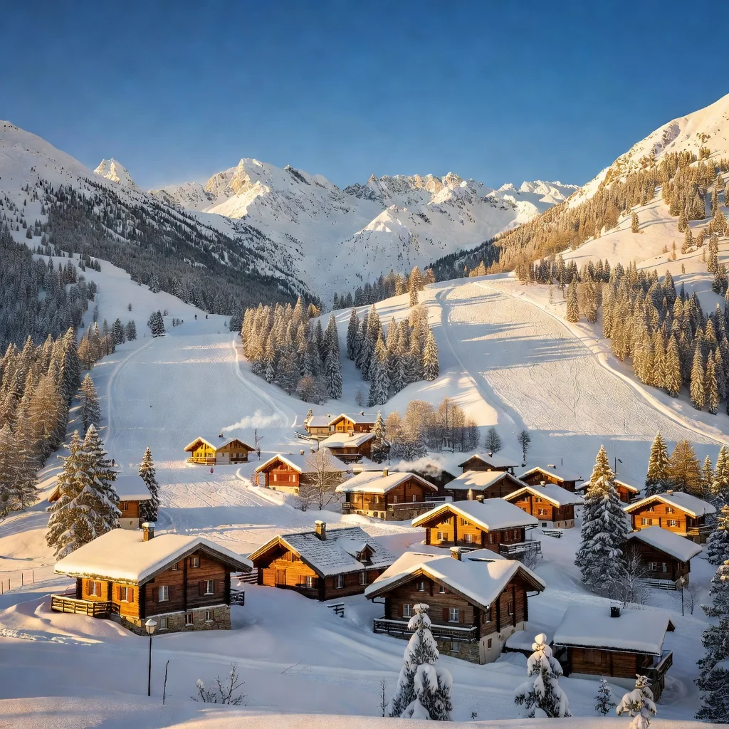 Hooggelegen skigebied Königsleiten met sneeuwzekere pistes
