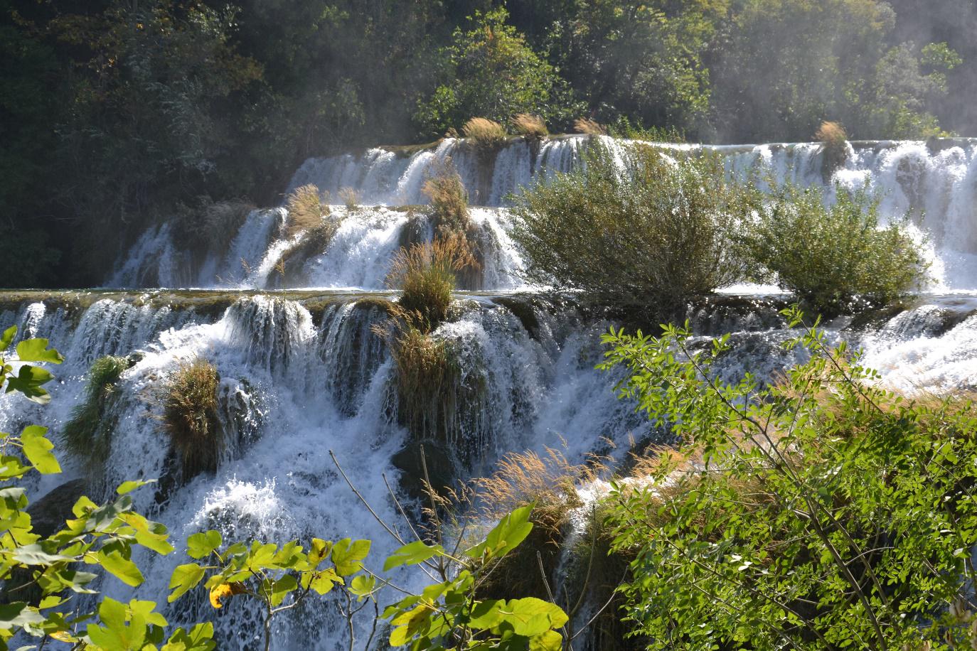 Bezoek aan het nationaal park te Krka, Kroatië