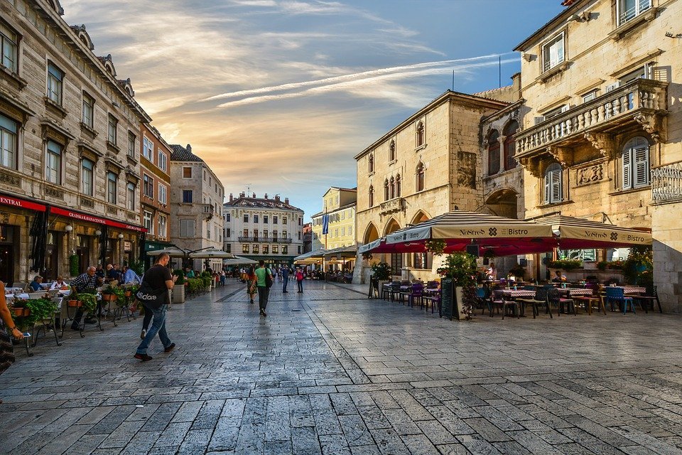 Het centrum van Split - Kroatië