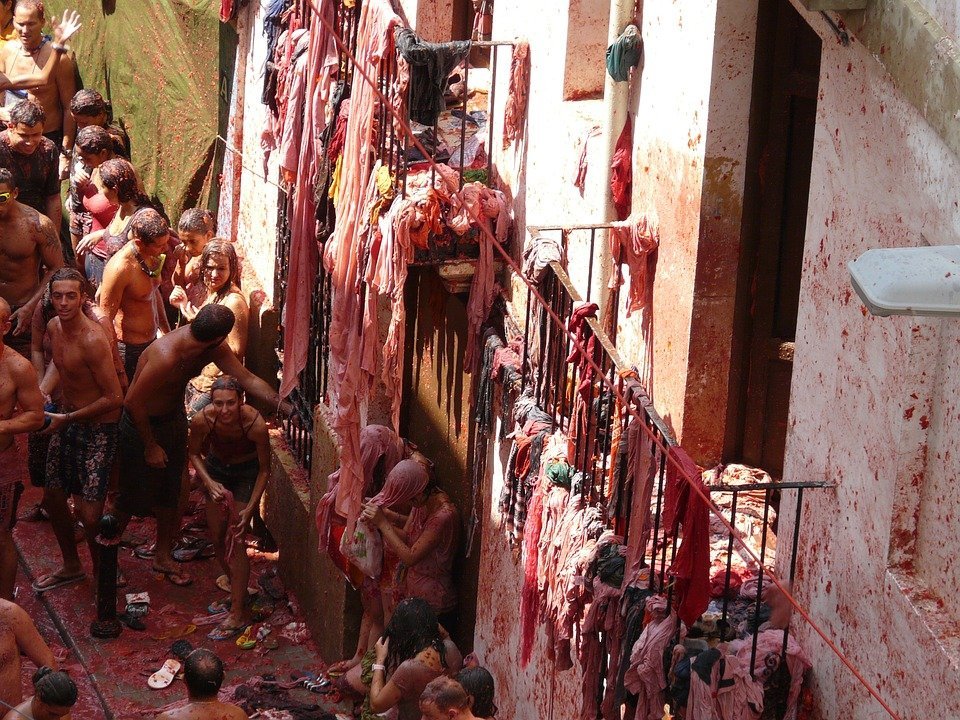 tomatina, bunol, spanje, festival, tomaten gooien