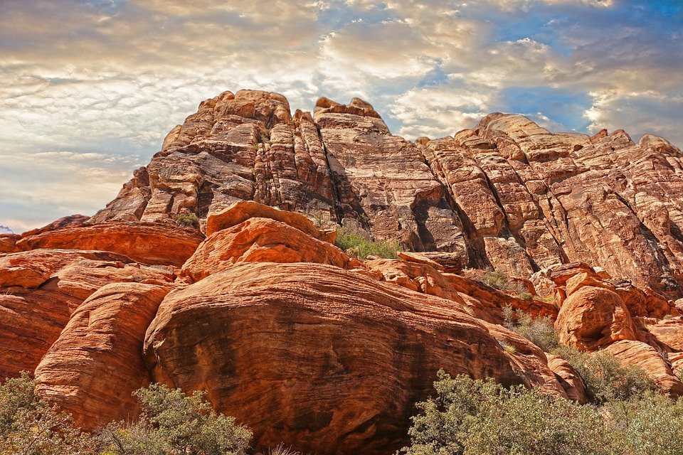 Red rock canyon net buiten Las Vegas