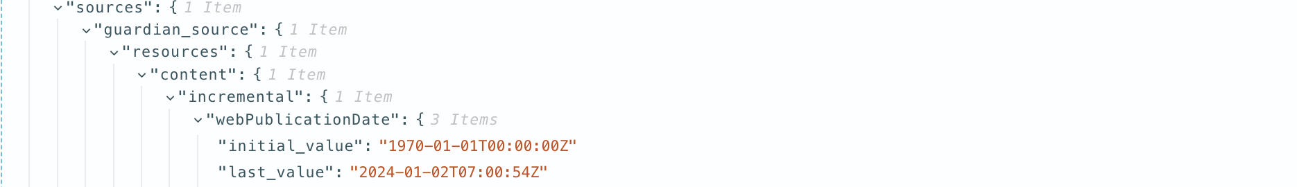 Pipeline state cursor