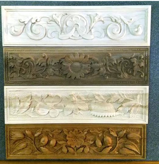 Wood Flowers Plaque