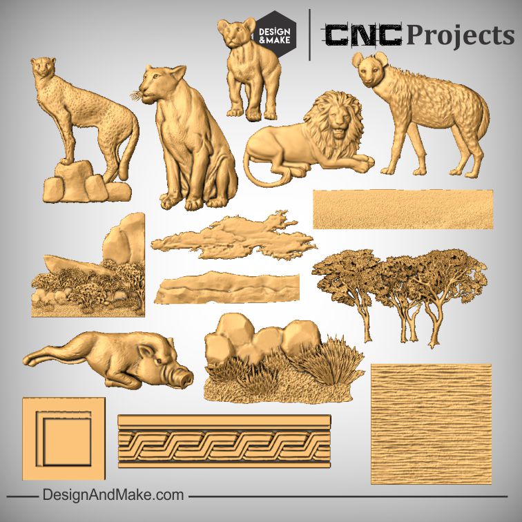 Design & Make - CNC Clipart Models