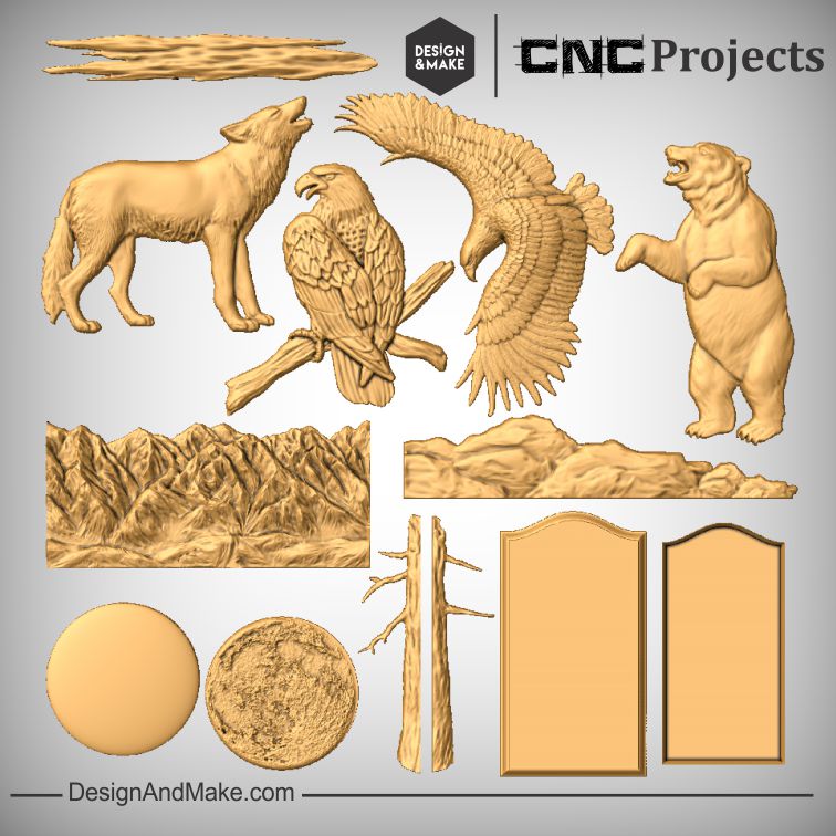 Design & Make - CNC Clipart Models