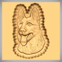 German Shepherd Head