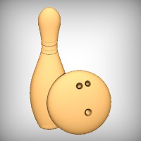 Bowling Ball & Pin