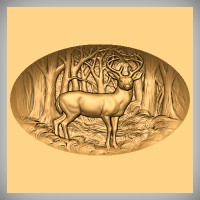 Deer Scene Horizontal