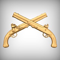 Crossed Flintlocks