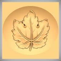 Stylized Grape Leaf