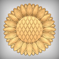 Stylized Sunflower 2B