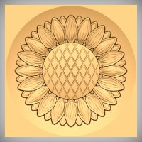 Stylized Sunflower 2B