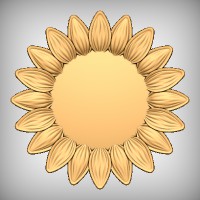 Stylized Sunflower 2C