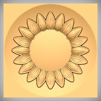 Stylized Sunflower 2C