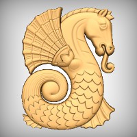 Stylized Seahorse 3