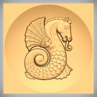 Stylized Seahorse 3