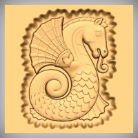 Stylized Seahorse 3