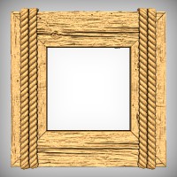 Wood Frame with Ropes