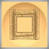 Wood Frame with Ropes