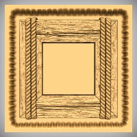 Wood Frame with Ropes