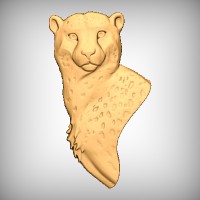 Cheetah Bust