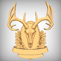 Deer Mount Plaque