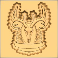 Deer Mount Plaque