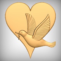 Dove and Heart