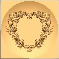 Rose and Heart Border