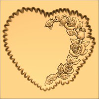 Rose and Heart Border 2