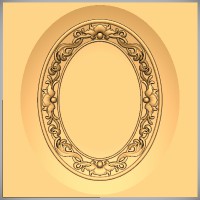 Gothic Flourish - Oval Frame