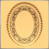 Gothic Flourish - Oval Frame