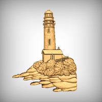 Lighthouse and Rocks