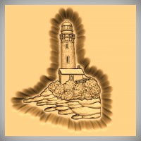 Lighthouse and Rocks